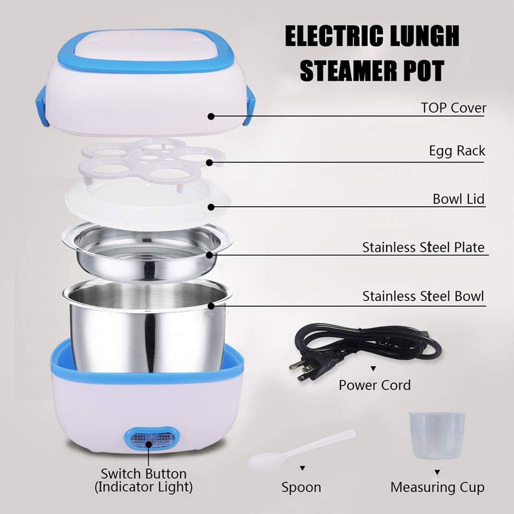 Electric Lunch Box plugged in and heating food