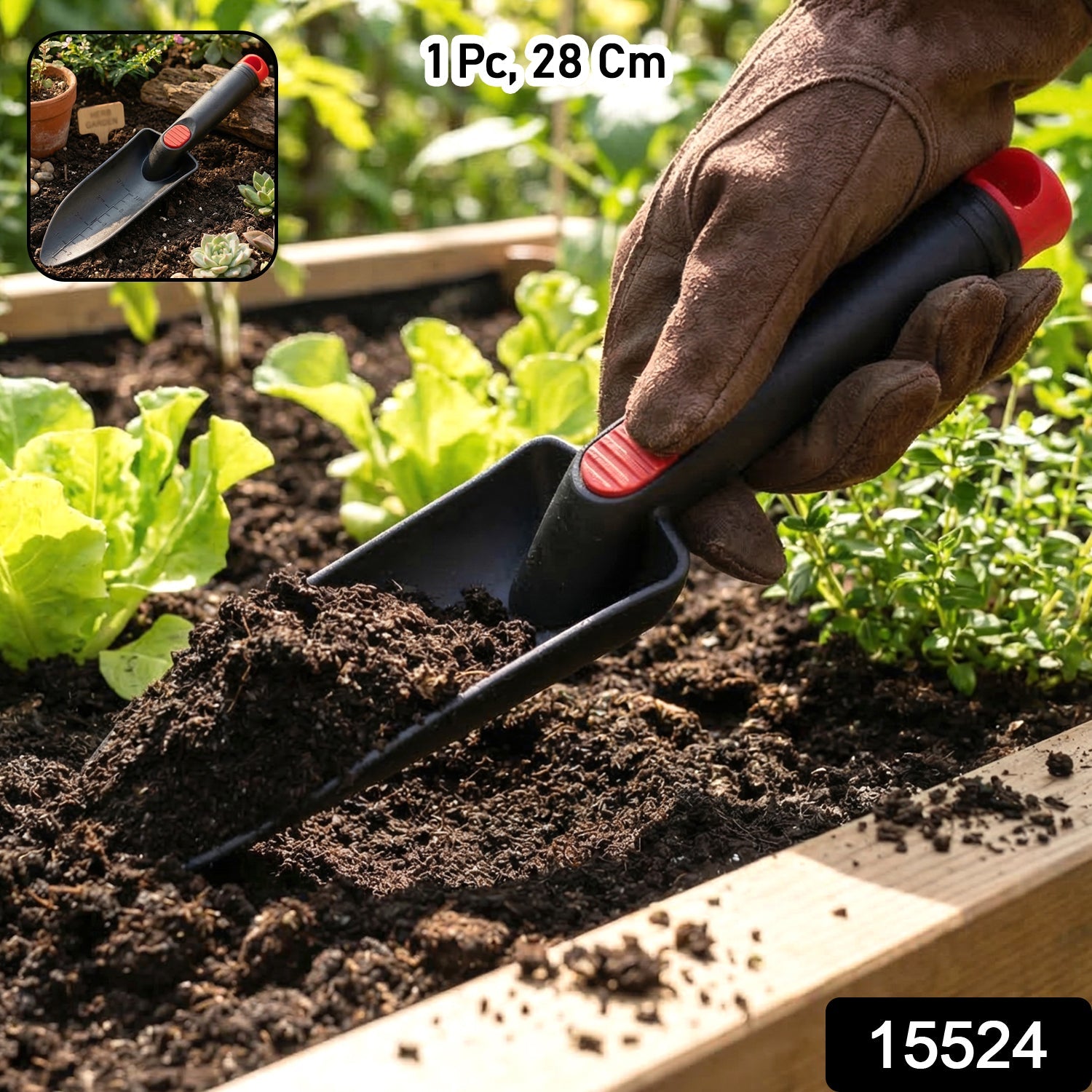 Ergonomic handle garden hand trowel for comfortable digging