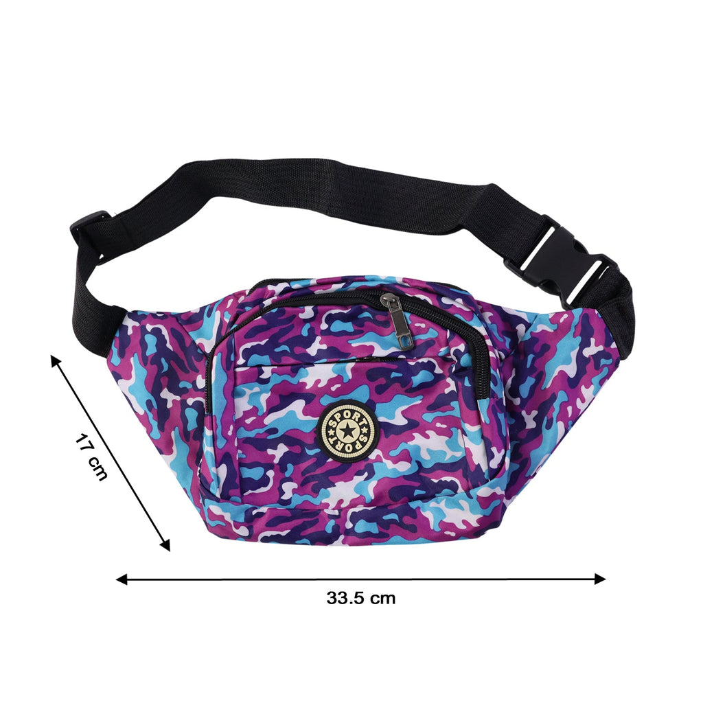 Camouflage waist bag lightweight design for comfortable long wear