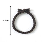 Lightweight braided elastic hair ties for everyday casual, sports, and gym use