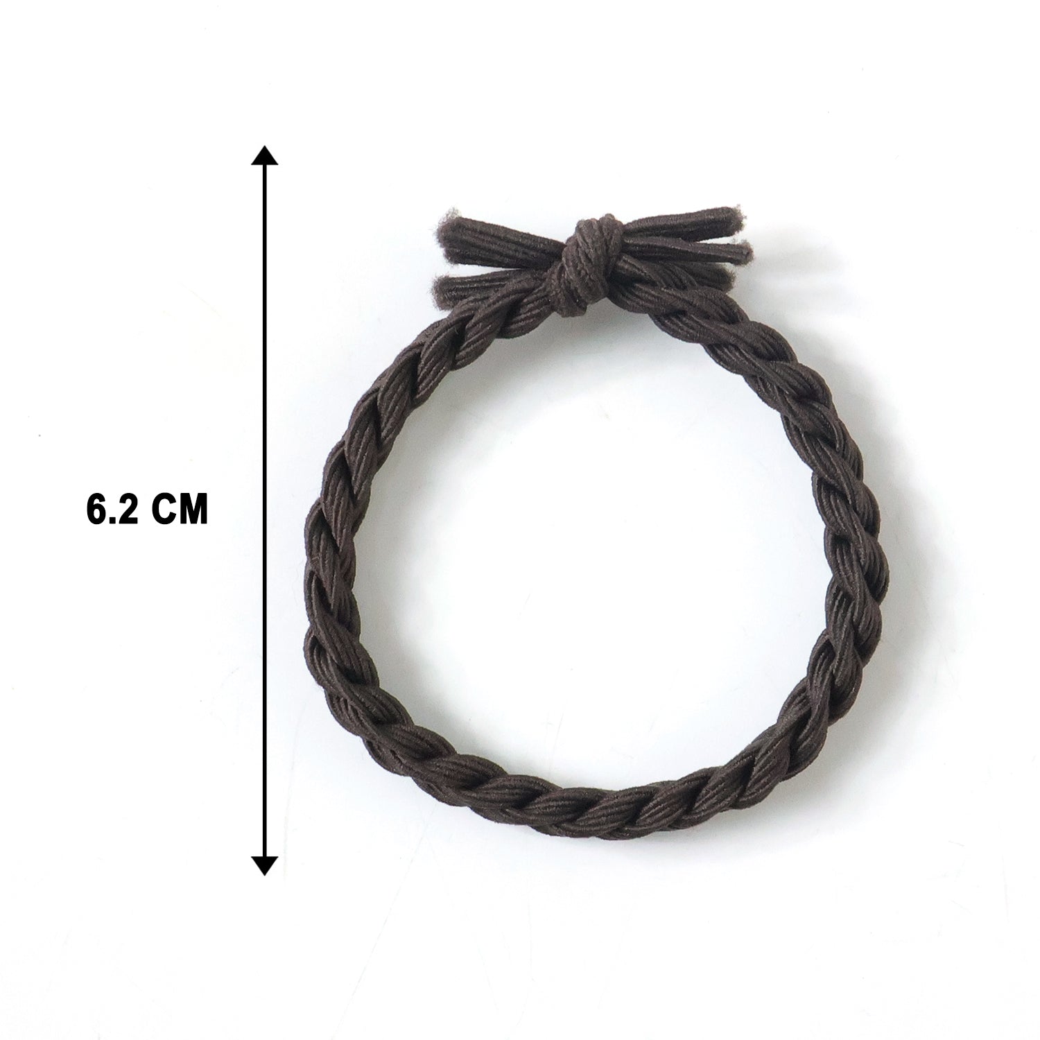 Lightweight braided elastic hair ties for everyday casual, sports, and gym use