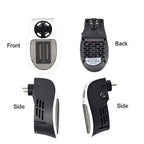 Rear view of the mini fan heater, highlighting the integrated plug for easy setup.