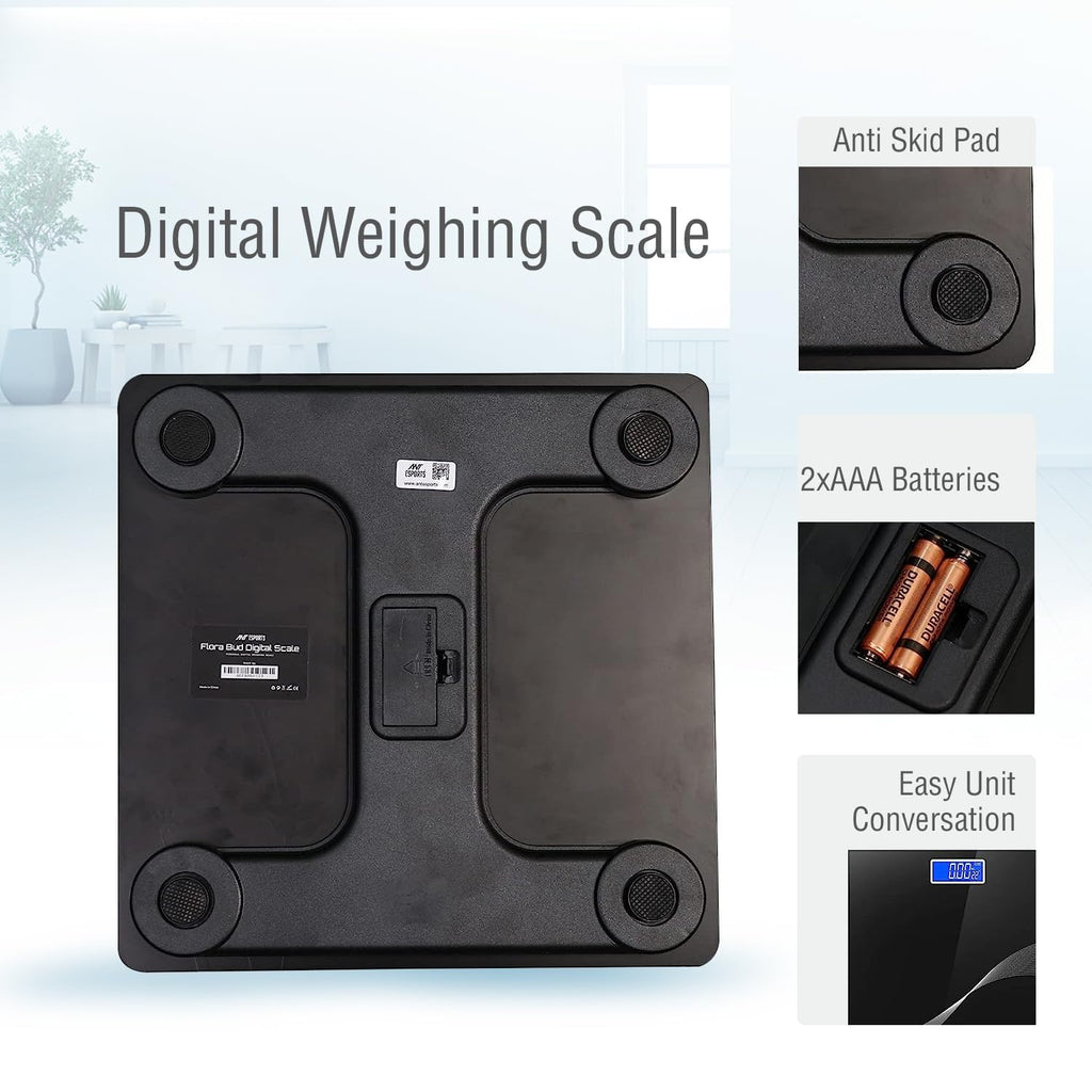 Packaging box of digital personal weight scale with product details