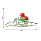 Decorative berry fruit hair claw clip accessory