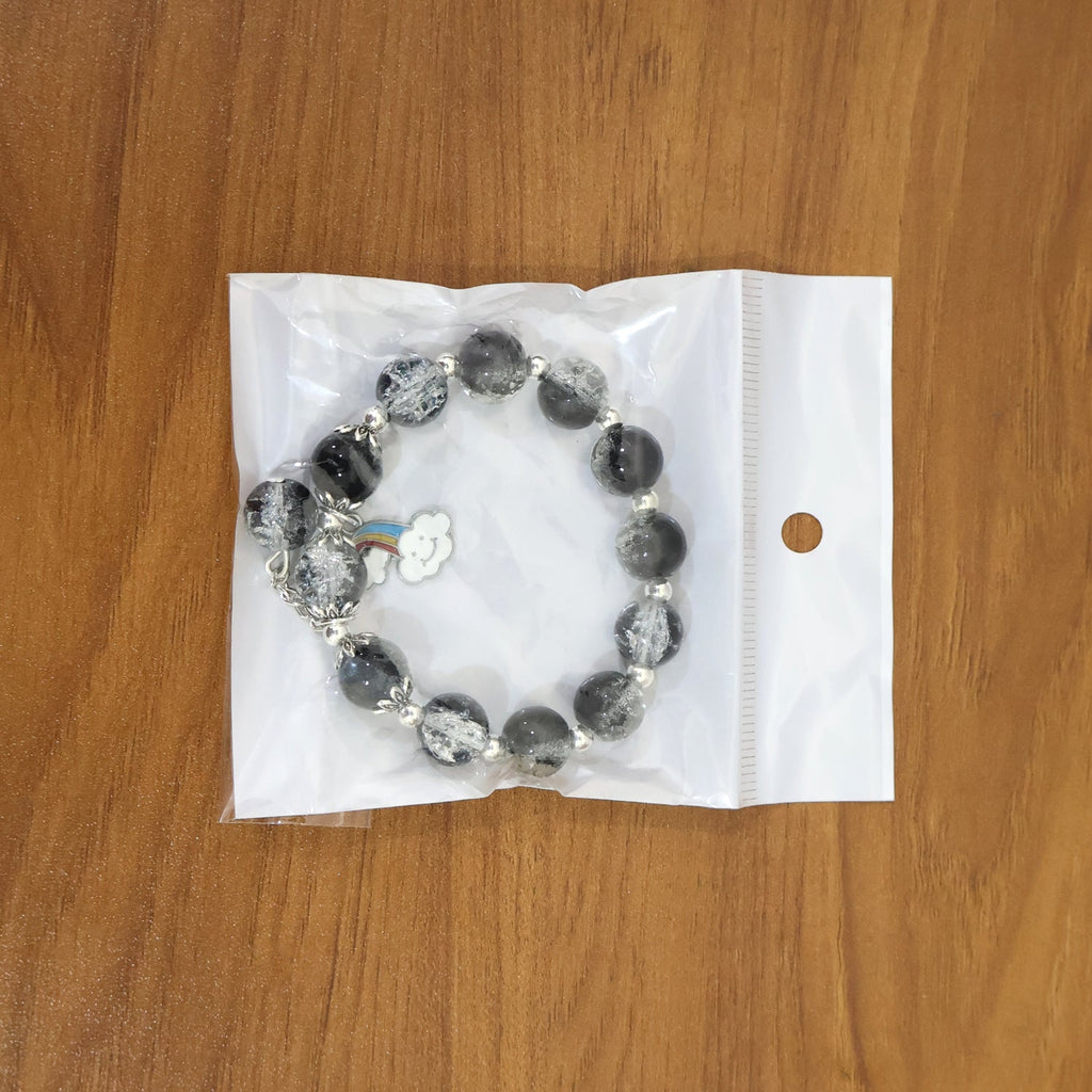 Stylish stretchable bracelet with bead dangler charm accessory