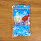 Portable warm compress hot water bottle with plush floral cover for travel and home use