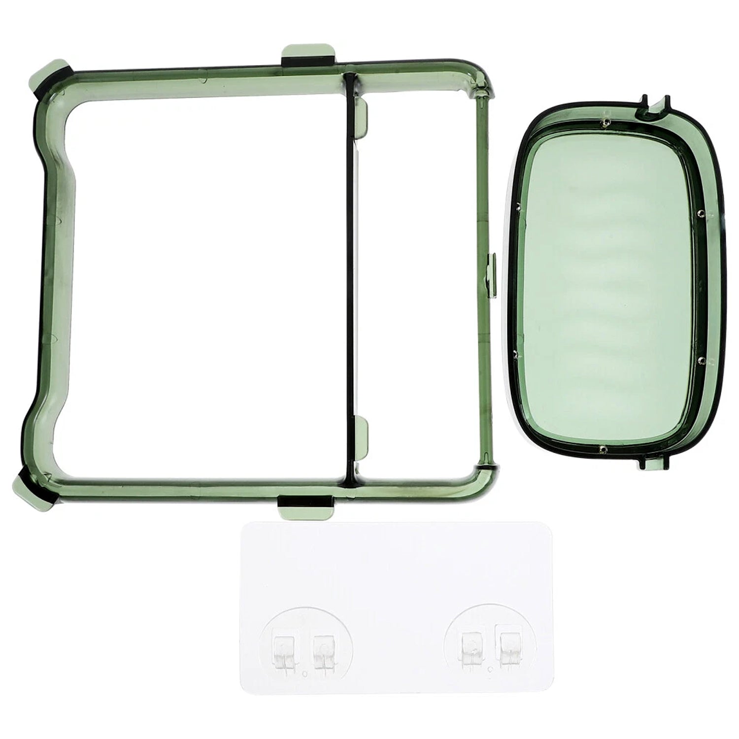 Soap tray with towel bar using strong waterproof adhesive