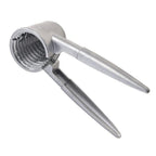 Die-cast stainless steel nut cutter demonstrating precise engineering for effective nut cracking.