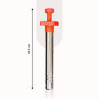 Side view of the gas lighter, emphasizing its ergonomic grip for comfortable handling.