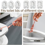 ComfortLift hygienic silicone toilet seat lifter band on a modern toilet.