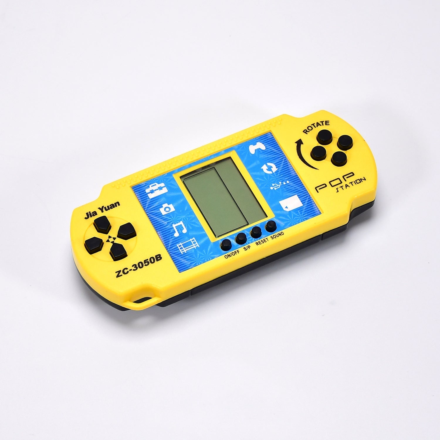 Handheld Video Game console displayed in its vibrant product packaging, ideal for gifting.