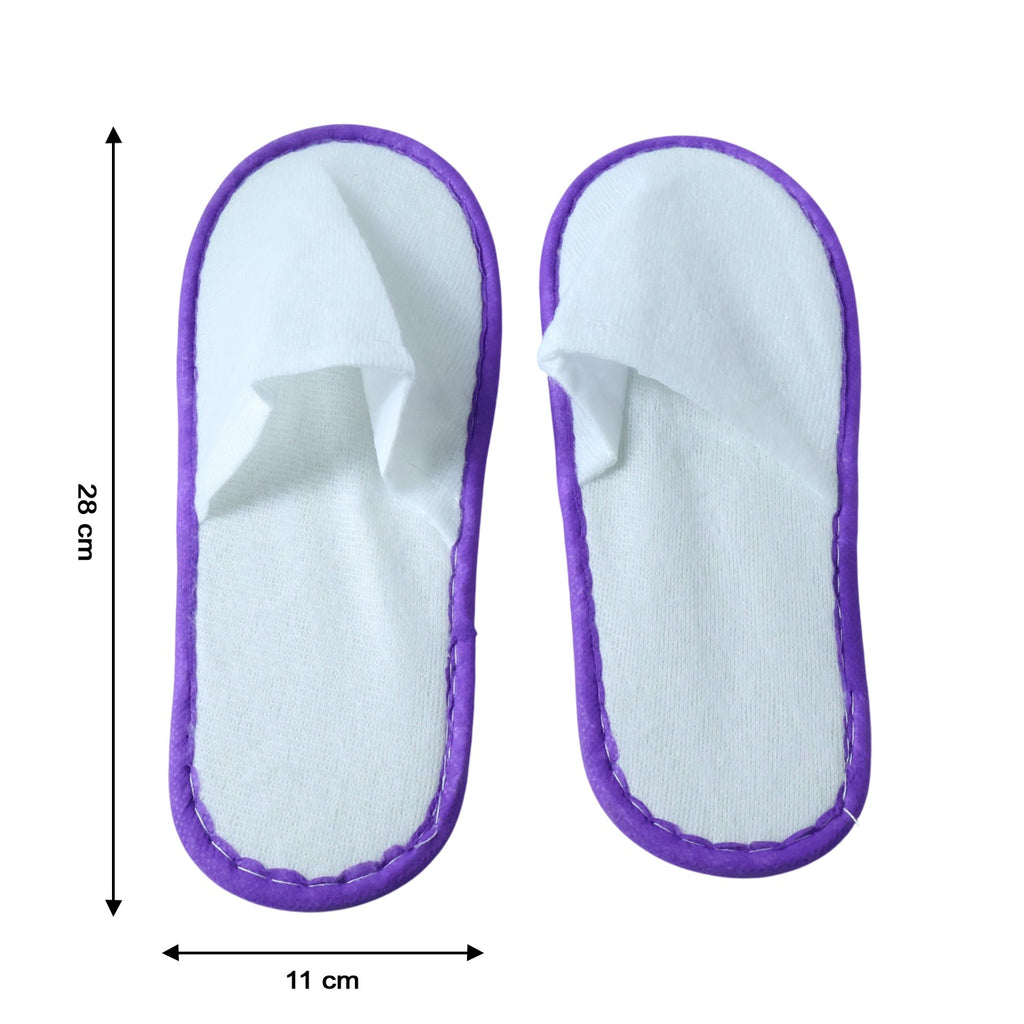 Neutral image of disposable hotel slippers