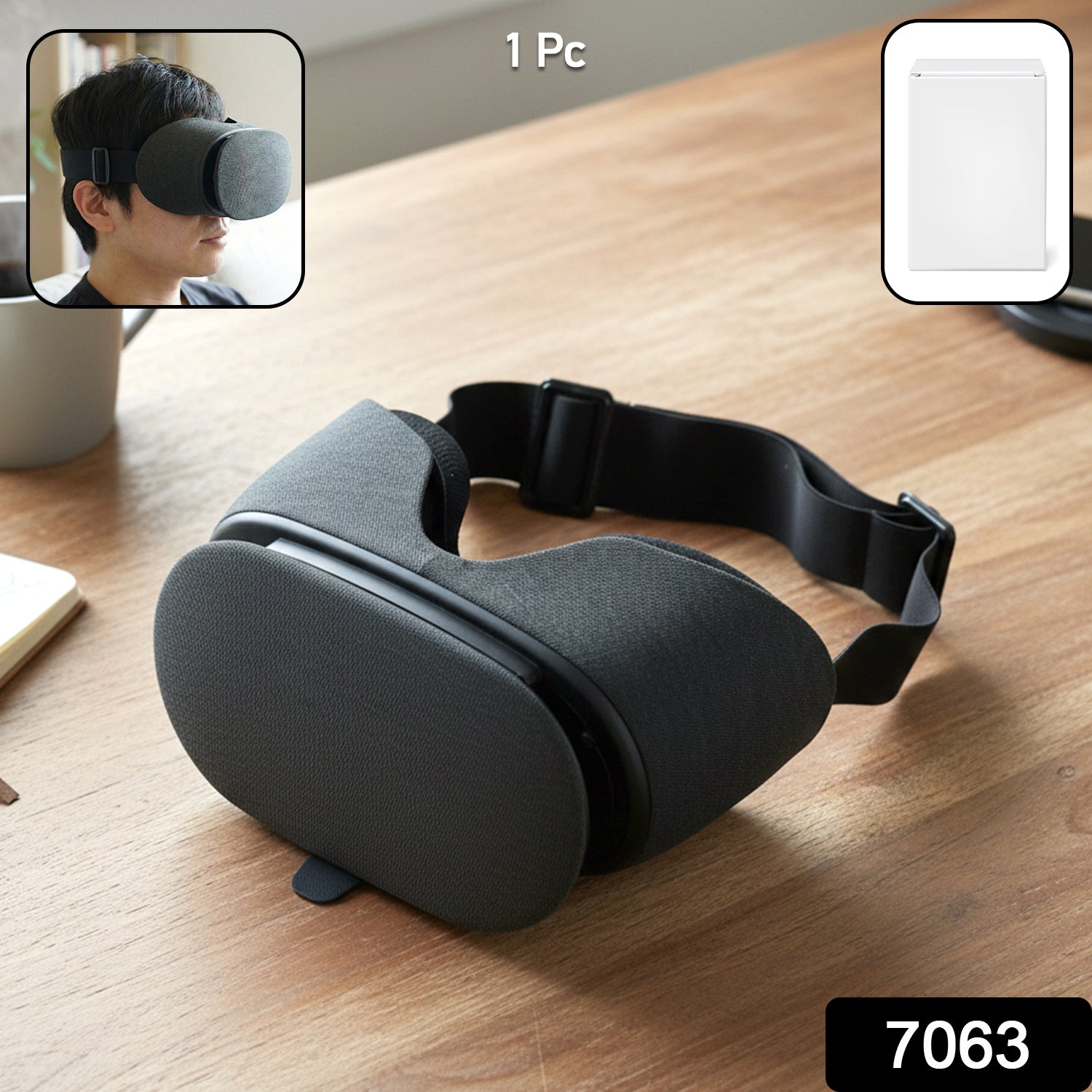Soft replacement eye cushion cover for VR headset enhancing comfort