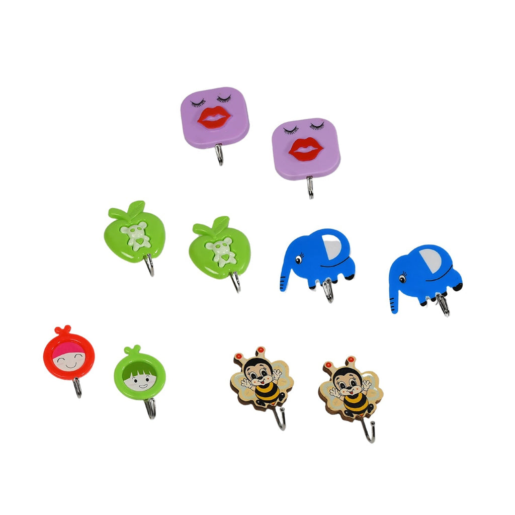 Easy-to-install adhesive hooks perfect for home and office organization.