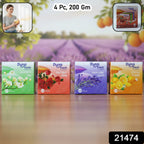 Solid gel air freshener blocks in assorted fragrances