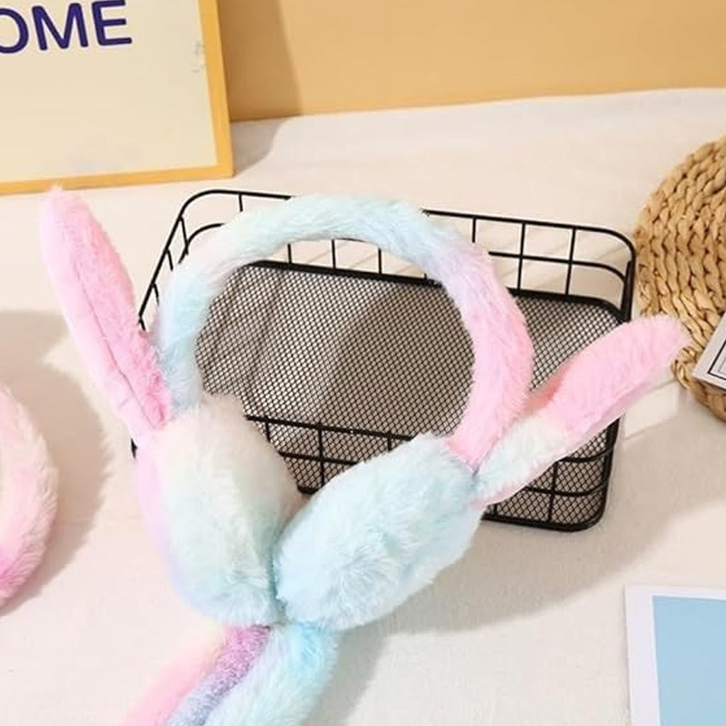 Unlabeled image of kids plush earmuffs for cold weather protection