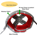 Comfortable infant safety helmet for active movement