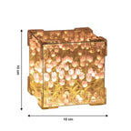 Night lamp tulip flower LED cube providing cosy decorative lighting