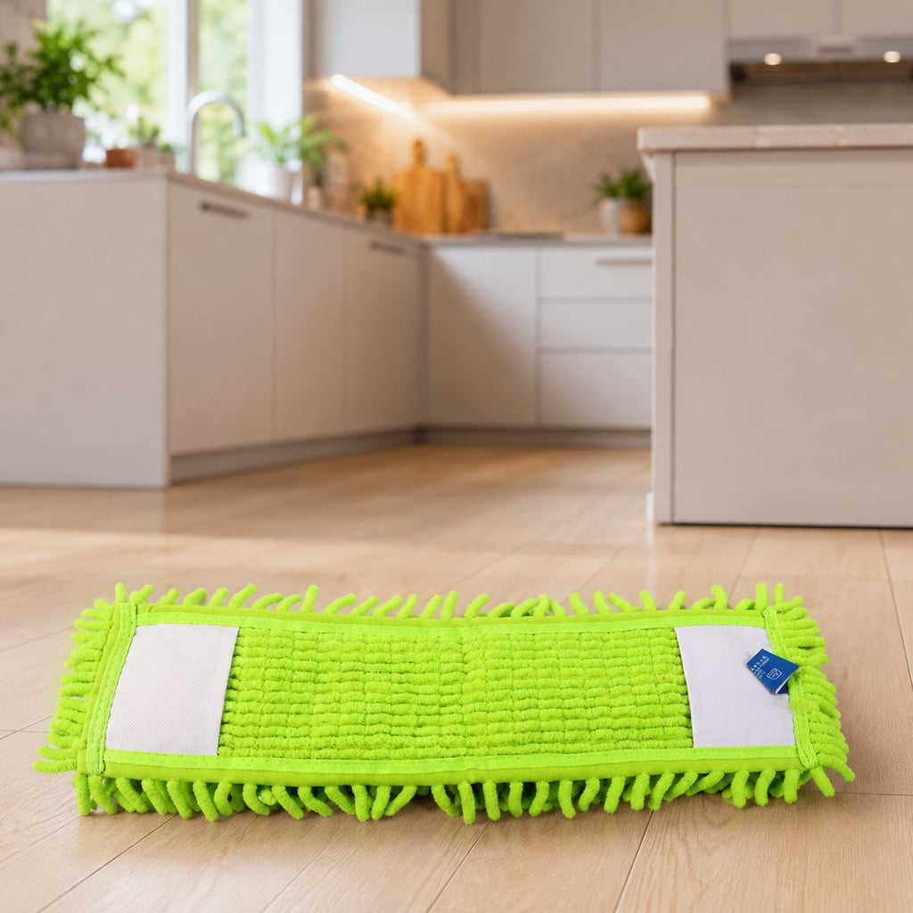 Compact microfiber mop design for convenient storage in Indian homes.
