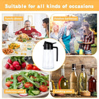 Kitchen oil container with controlled nozzle
