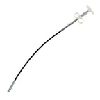 User holding the handle of the Drain Cleaner Tool, showing its ergonomic design.