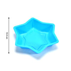 Star-shaped silicone mold suitable for both resin and baking projects.