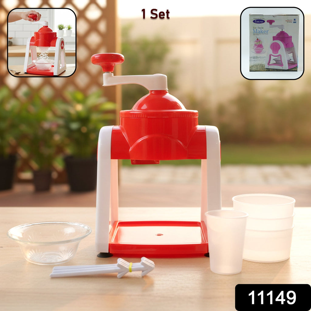 Complete set of manual ice slush machine for home beverage making
