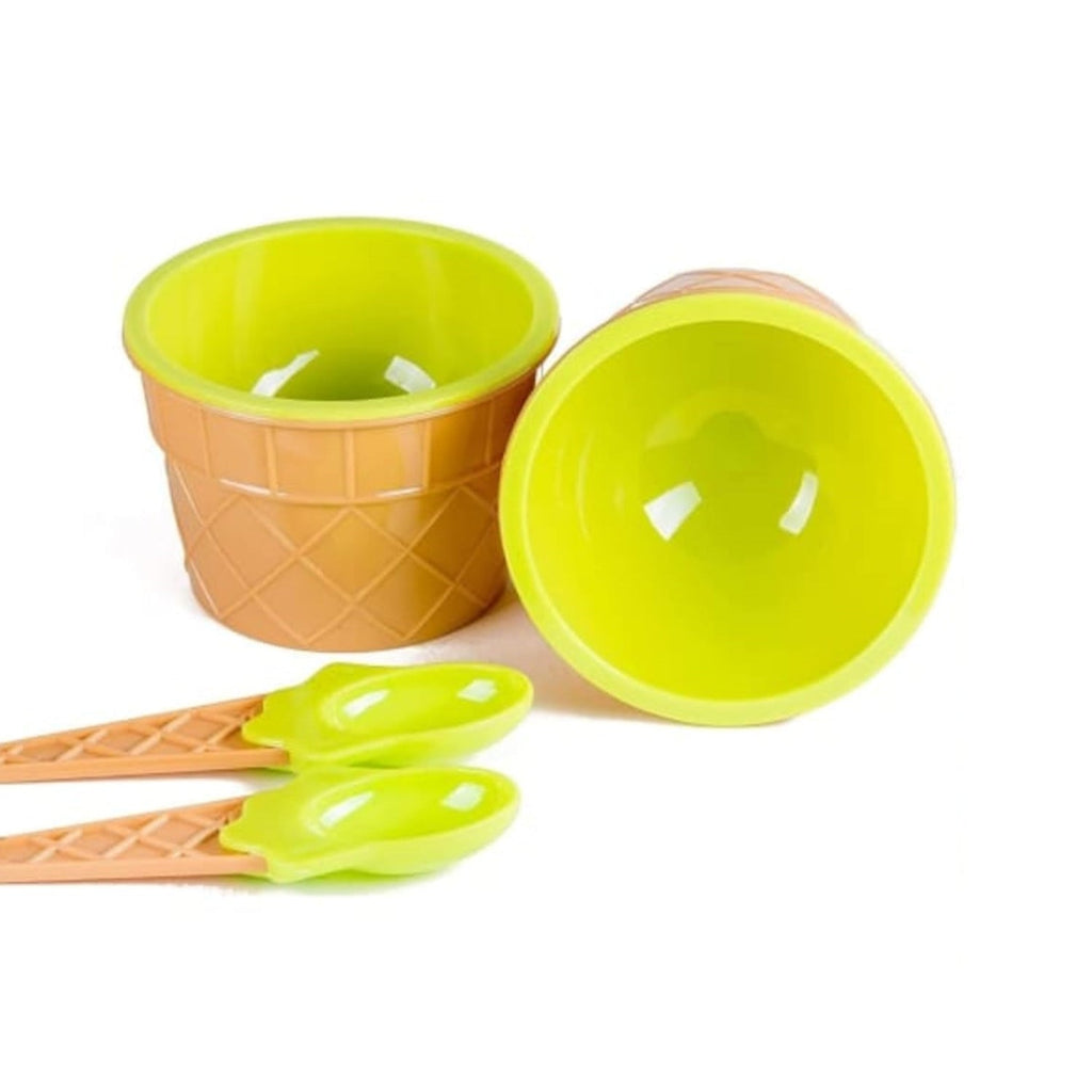 Elegant packaging of the ice cream bowls set.