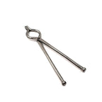 Set of Ganesh stainless steel tongs, highlighting their versatility and ergonomic handle.