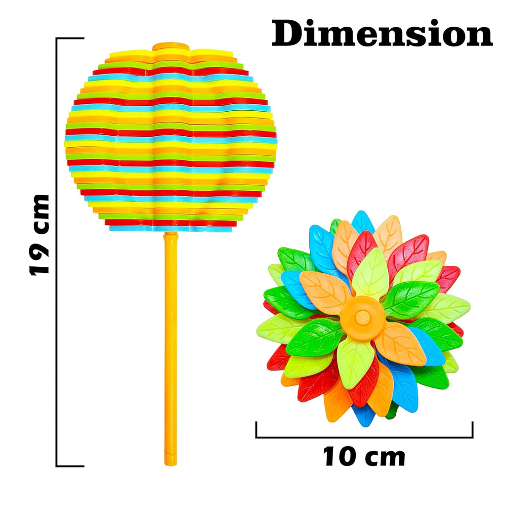 Side view of Spin Flower Candy rotating stress relief toy