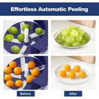 Ergonomic handle design on fruit and vegetable peeler enhancing grip