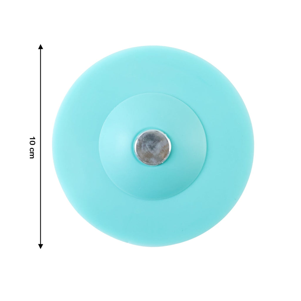 Soft silicone drain protector placed on floor shower drain