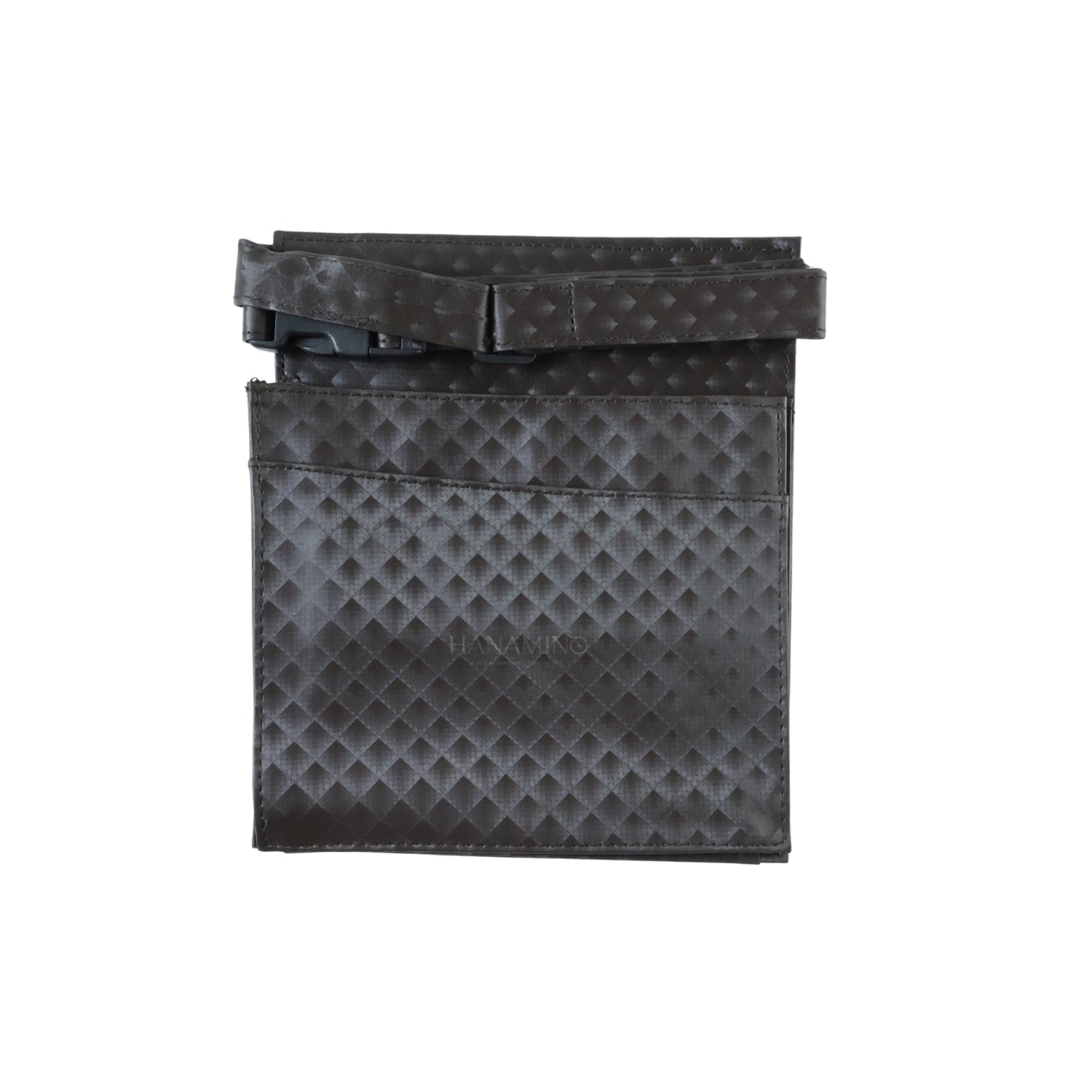 Compact travel pouch crossbody bag with adjustable strap