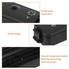 Sleek and modern design of the Tidy Table vacuum sealer machine from a side view.