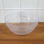 Elegant transparent idli mixing bowl suitable for kitchen prep and serving