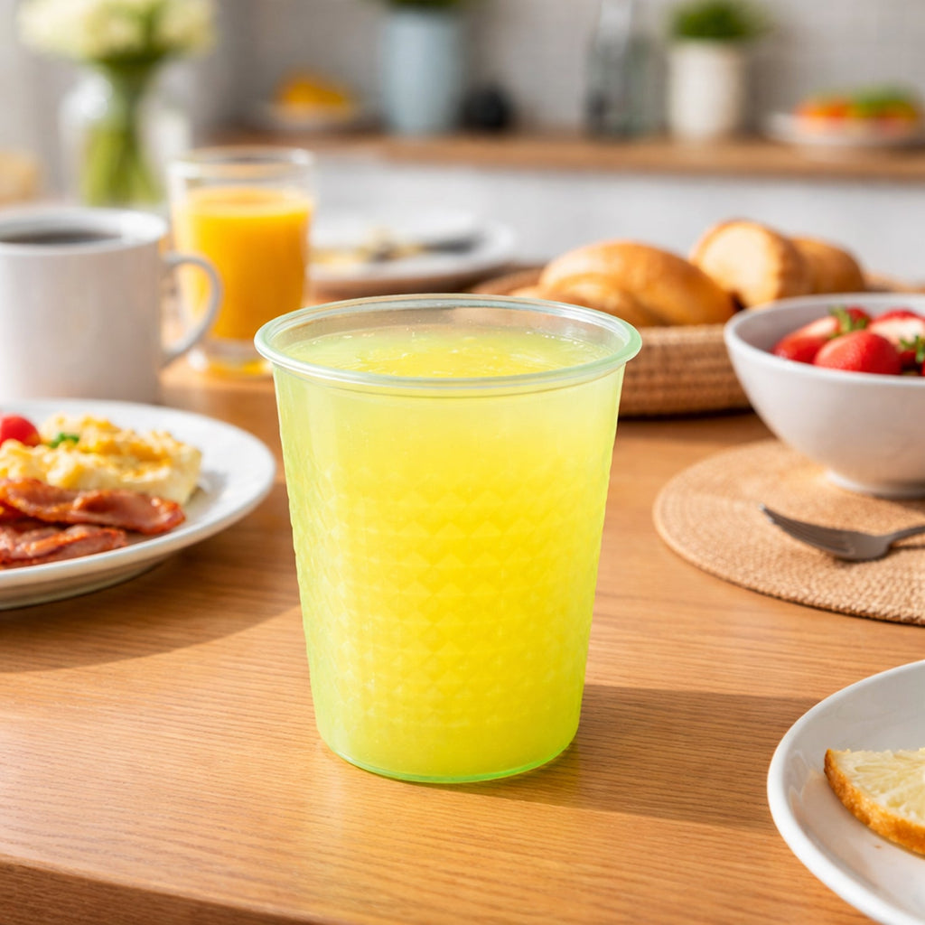 Plastic water glasses for family use