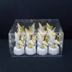 Star shaped LED candle in plastic casing, flameless and safe for home use