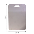 Professional metal cutting board for precise food preparation