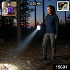 High power LED flashlight rechargeable torch for outdoor use