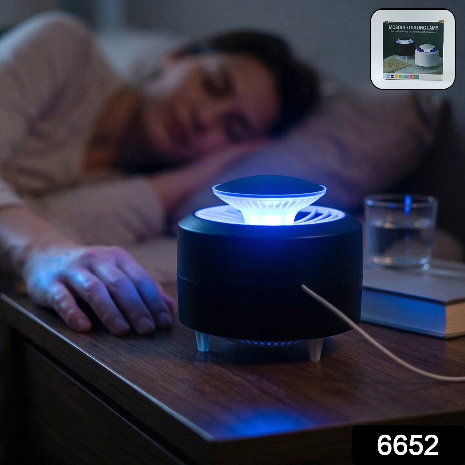 Portable insect trap with silent fan system