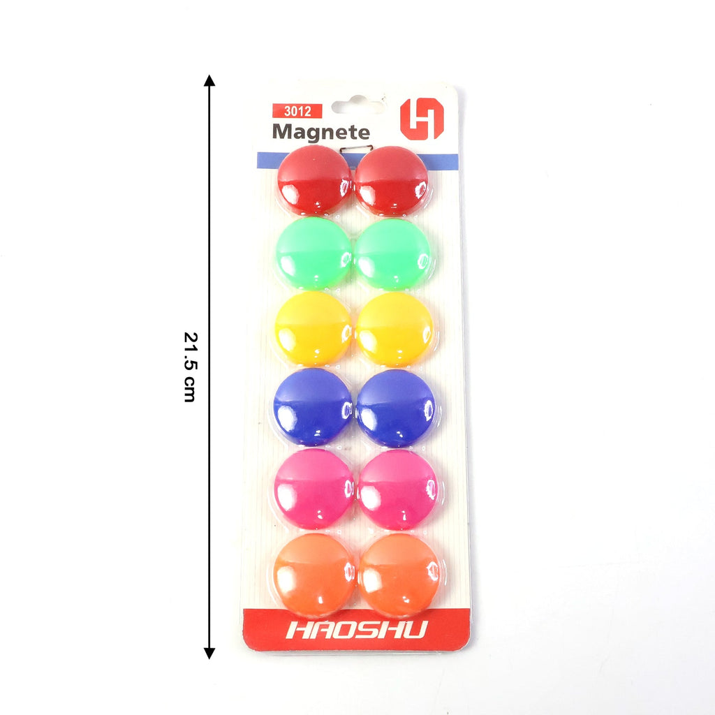 Decorative small round fridge magnets for office and kitchen