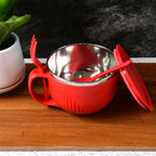 Insulated Soup Bowl – 650 ml with Lid, Handle & Cutlery Set