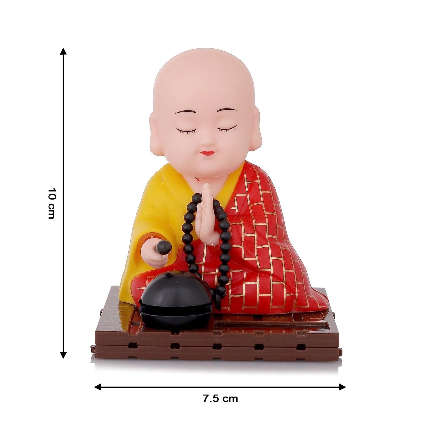 Detailed red Buddha statue ideal for zen decor and gifting