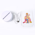 3D Lord Hanuman devotional night light frame for home temple