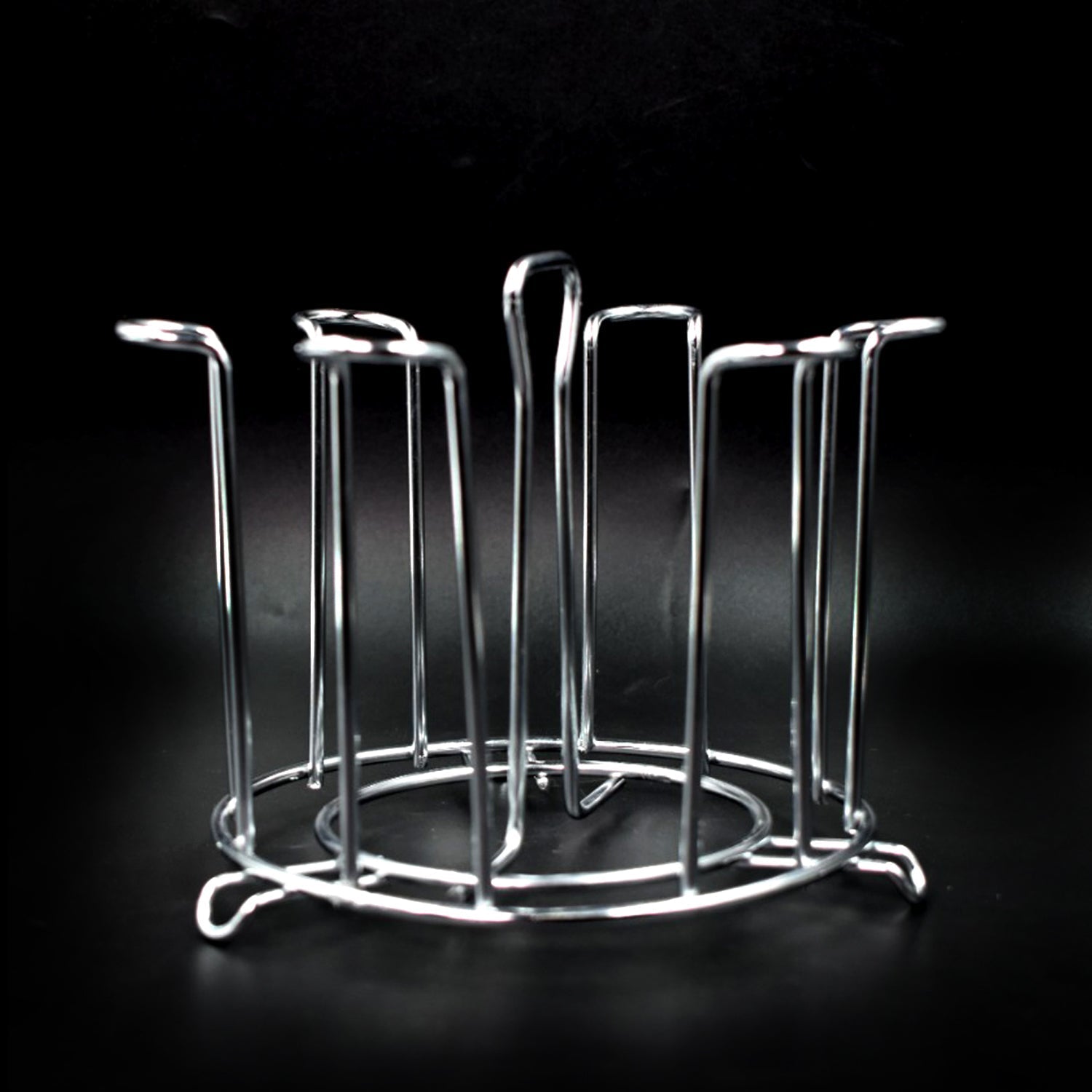 Durable glassware rack designed for safe and accessible storage.