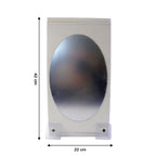 Multipurpose wall cabinet for bathroom storage and mirror use