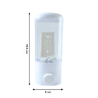 Refillable wall mounted soap dispenser in bathroom setting