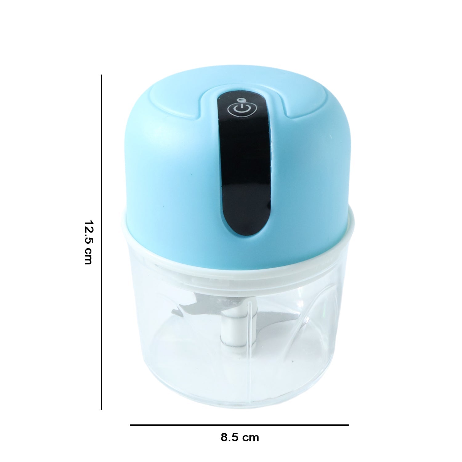Front angled view of the versatile mini electric garlic chopper, perfect for daily use.