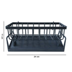 Plastic multipurpose bathroom storage rack for soaps, brushes and accessories