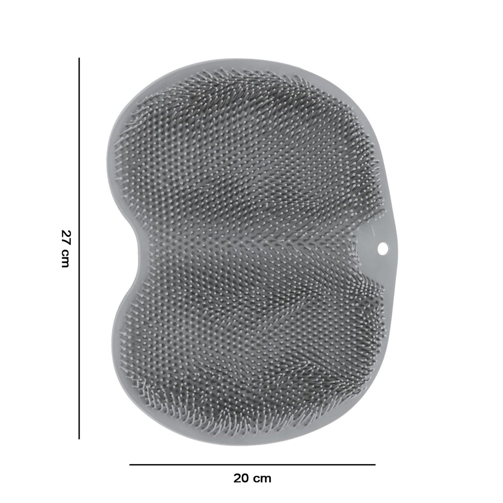 Silicone bathroom foot scrubbing mat detail